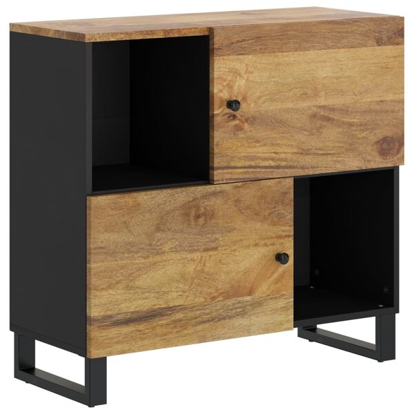 vidaXL Buffet avec 2 portes 80x33x75 cm bois massif de manguier