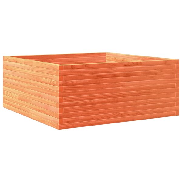 vidaXL Jardinière cire marron 110x110x46 cm bois de pin massif