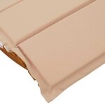 vidaXL Transat 2 Pièces Marron 60 x 154 x 74 cm Bois d'acacia massif