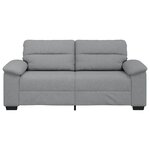 vidaXL Canapé à 2 places gris clair 140 cm tissu