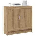 vidaXL Bibliothèque chêne artisanal 82 5x30 5x80 cm bois d'ingénierie