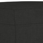 vidaXL Ensemble de canapés 3 Pièces noir tissu