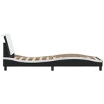 vidaXL Cadre de lit sans matelas noir et blanc 80x200 cm similicuir