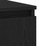 Buffet vidaXL Noir Chêne 60x35x70 cm Bois d'ingénierie