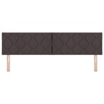 Tête de Lit LED vidaXL Design Blocs Diamant Marron Foncé 180 cm Tissu