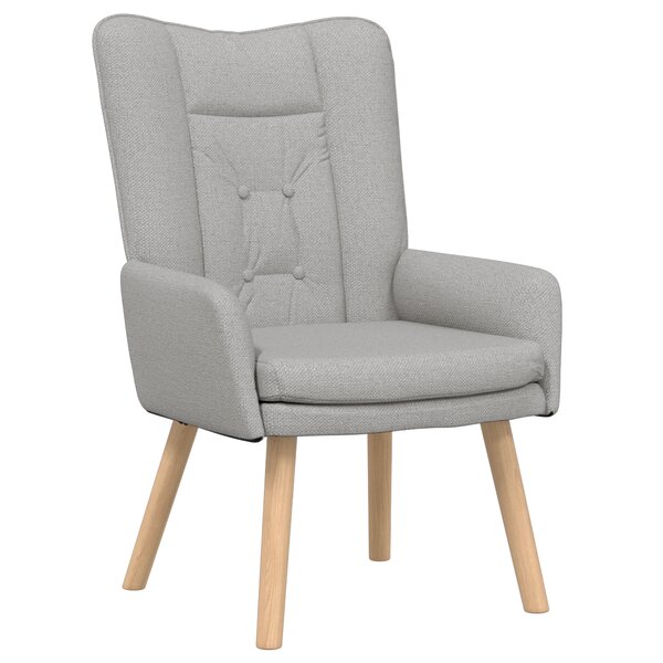 Fauteuil Relaxant vidaXL Gris Nuage en Tissu