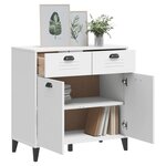vidaXL Buffet VIKEN blanc 80x40x80 cm bois d'ingénierie