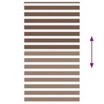 vidaXL Store zèbre marron 135x200cm largeur du tissu 130 9cm polyester