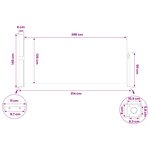 vidaXL Store latéral rétractable 140 x 300 cm 100  polyester fer acier