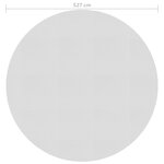 vidaXL Film solaire de piscine flottant PE 527 cm Gris