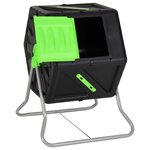 vidaXL Composteur à tambour 60x58x74 cm 105 L Polypropylène