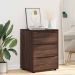 vidaXL Armoire de rangement Chêne brun 60 x 48 x 81 cm