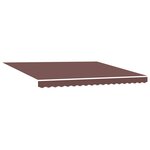 vidaXL Auvent manuel rétractable avec LED marron 400x300 cm