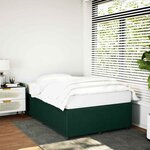 vidaXL Cadre de lit sans matelas vert foncé 120x190 cm velours