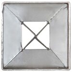 vidaXL Piquets au sol 6 Pièces Argenté 7x7x90 cm Acier galvanisé