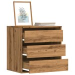 vidaXL Commode d'angle chêne artisanal 60x41x58 cm bois d'ingénierie