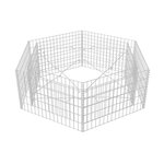 vidaXL Lit surélevé à gabion hexagonale 160x140x50 cm