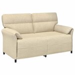 vidaXL Canapé 100  polyester  cadre en métal  MDF  Contreplaqué