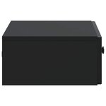 vidaXL Table d'appoint murale Noir 59 x 34 5 x 17 cm Bois d'ingénierie