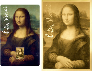 Monnaie MONA LISA Da Vinci 1/1000 Oz Medaille Or