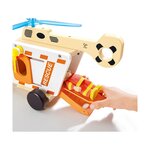 Hape E3092 - Kit d'hélicoptère de Sauvetage en Bois