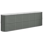 vidaXL Lit surélevé de jardin Acier galvanisé Anthracite