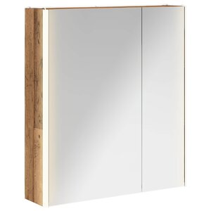 vidaXL Armoire Miroir de Salle de Bain Bois ancien 63 5 x 15 5 x 70 cm