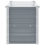 vidaXL Lit surélevé de jardin Acier galvanisé 100x40x45 cm Gris