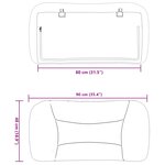 vidaXL Coussin de tête de lit taupe 80 cm tissu