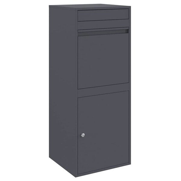 vidaXL Boîte de dépôt de colis Anthracite 41 x 38 x 103 cm Acier