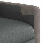vidaXL Fauteuil de massage inclinable Gris foncé Tissu