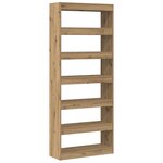 vidaXL Bibliothèque/Cloison en Chêne 80x30x198 cm