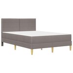 vidaXL Cadre de lit Taupe 120 x 200 cm Polyester