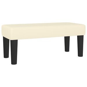 vidaXL Banc Crème 70x30x30 cm Similicuir