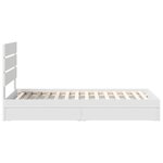 vidaXL Lit de Rangement Blanc 70 x 190 cm Bois d'ingénierie