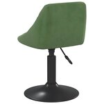 vidaXL Tabouret de bar Vert foncé Velours