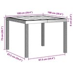 vidaXL Ensemble de salle à manger pour jardin 3 Pièces Blanc Rattan Polt