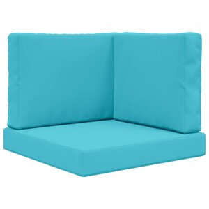 vidaXL Coussin de canapé d'extérieur 3 Pièces Turquoise Polyester