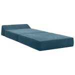 vidaXL Canapé-lit pliable Bleu 60 x 70 x 41 cm Tissu