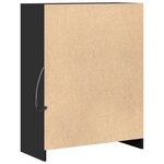 vidaXL Buffet avec LED noir 77x34x100 cm bois d'ingénierie