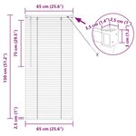 vidaXL Store de Fenêtre avec des rideaux Argent Aluminium