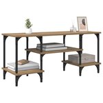 vidaXL Meuble TV Chêne artisanal 102 x 35 x 45 5 cm