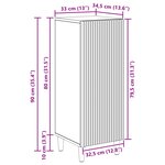 vidaXL Buffet Chêne Sonoma 33 x 34 5 x 90 cm Bois d'ingénierie