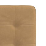 vidaXL Chaises à manger lot de 2 Marron Velours