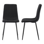 Lot de 4 chaises de salle à manger moderne design robuste 89 x 43 x 52 cm noir 03_0009808