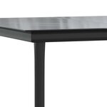 vidaXL Ensemble à manger jardin coussins 5Pièces marron poly rotin verre