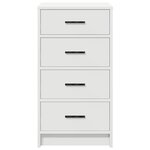 Buffet vidaXL Blanc 40x41x75 cm en bois d'ingénierie