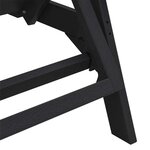 vidaXL Mobilier de jardin lounge 2 Pièces Noir 53 x 195.5 x 30cm