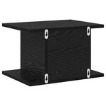 vidaXL Table de chevet Chêne noir 40 x 30 x 25 cm Bois d'ingénierie