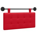 vidaXL Tête de lit suspendue Rouge Simili cuir